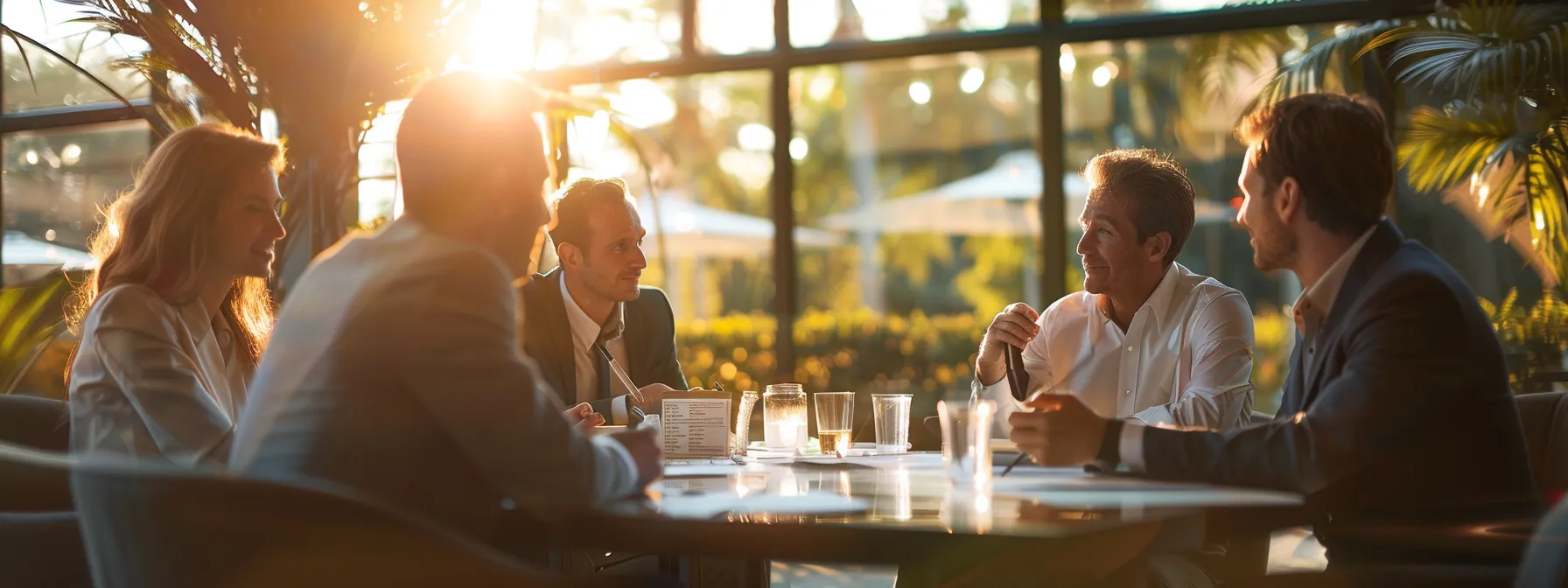 Pest Control Services: Essential Guide for Finding the Best Pest Control Company in Houston 2 a group of business professionals engage in a focused discussion around a table, emphasizing effective pest control solutions in houston.